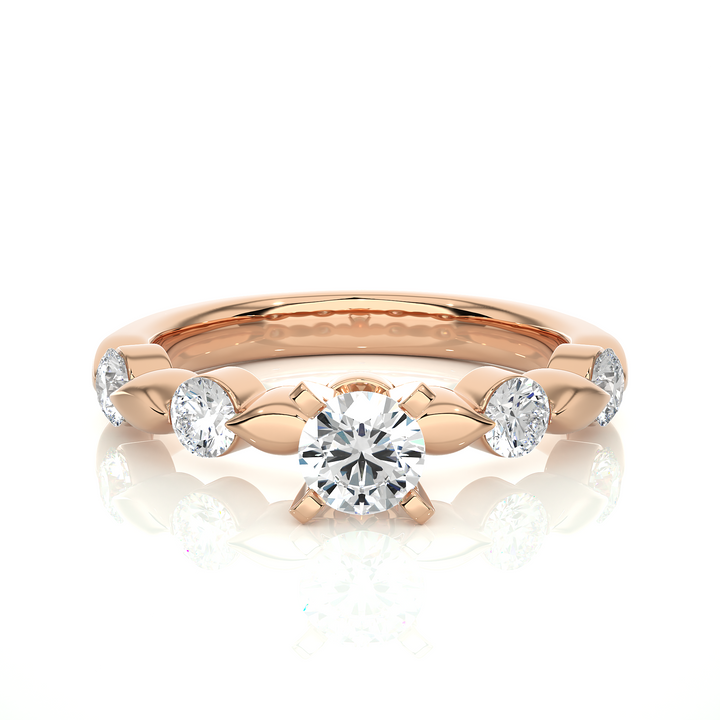 A DAILY WEAR SOLID GOLD DIAMOND RING