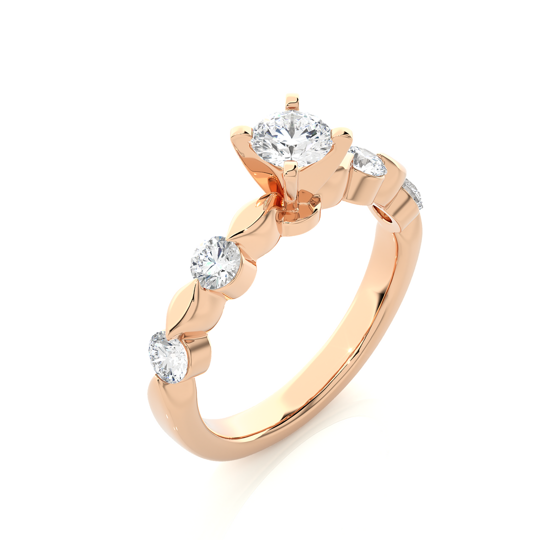 A DAILY WEAR SOLID GOLD DIAMOND RING