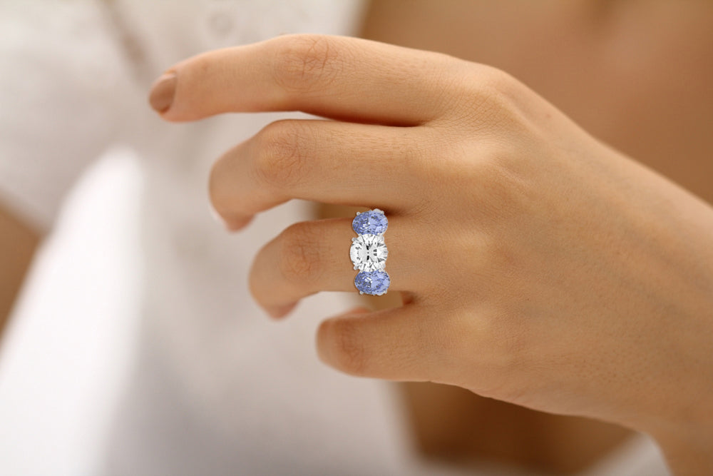 TRILOGY TANZANITE RING